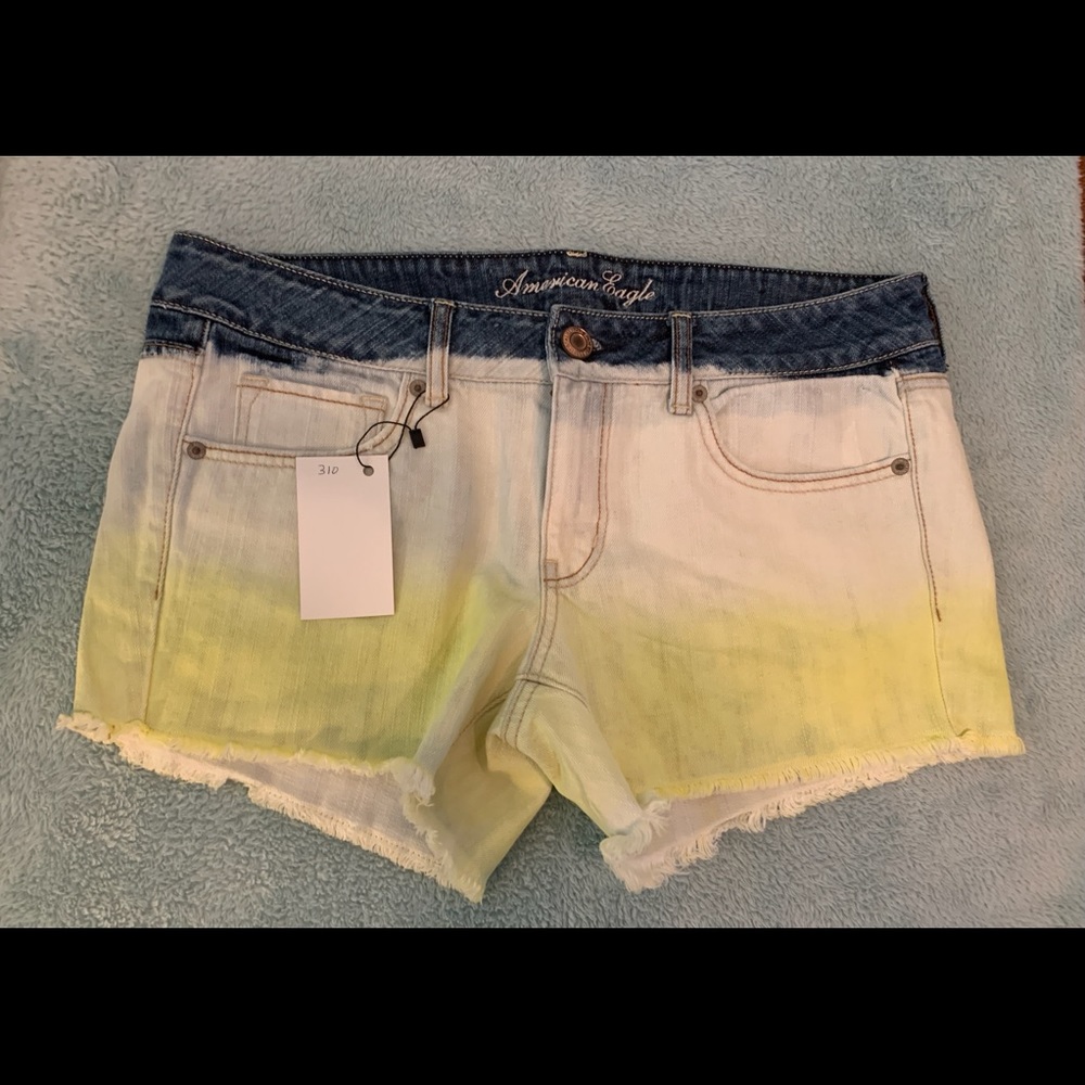 American Eagle ombré denim shorts